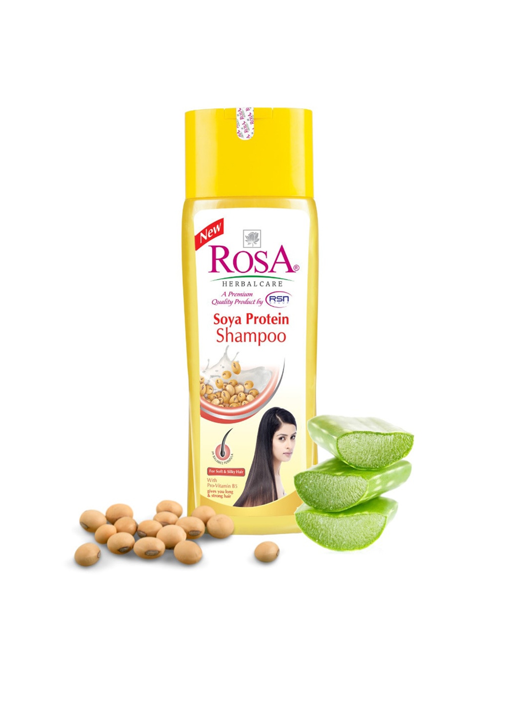 

ROSA Soya Protein Shampoo With Pro Vitamin B5 - 1000ml, Yellow