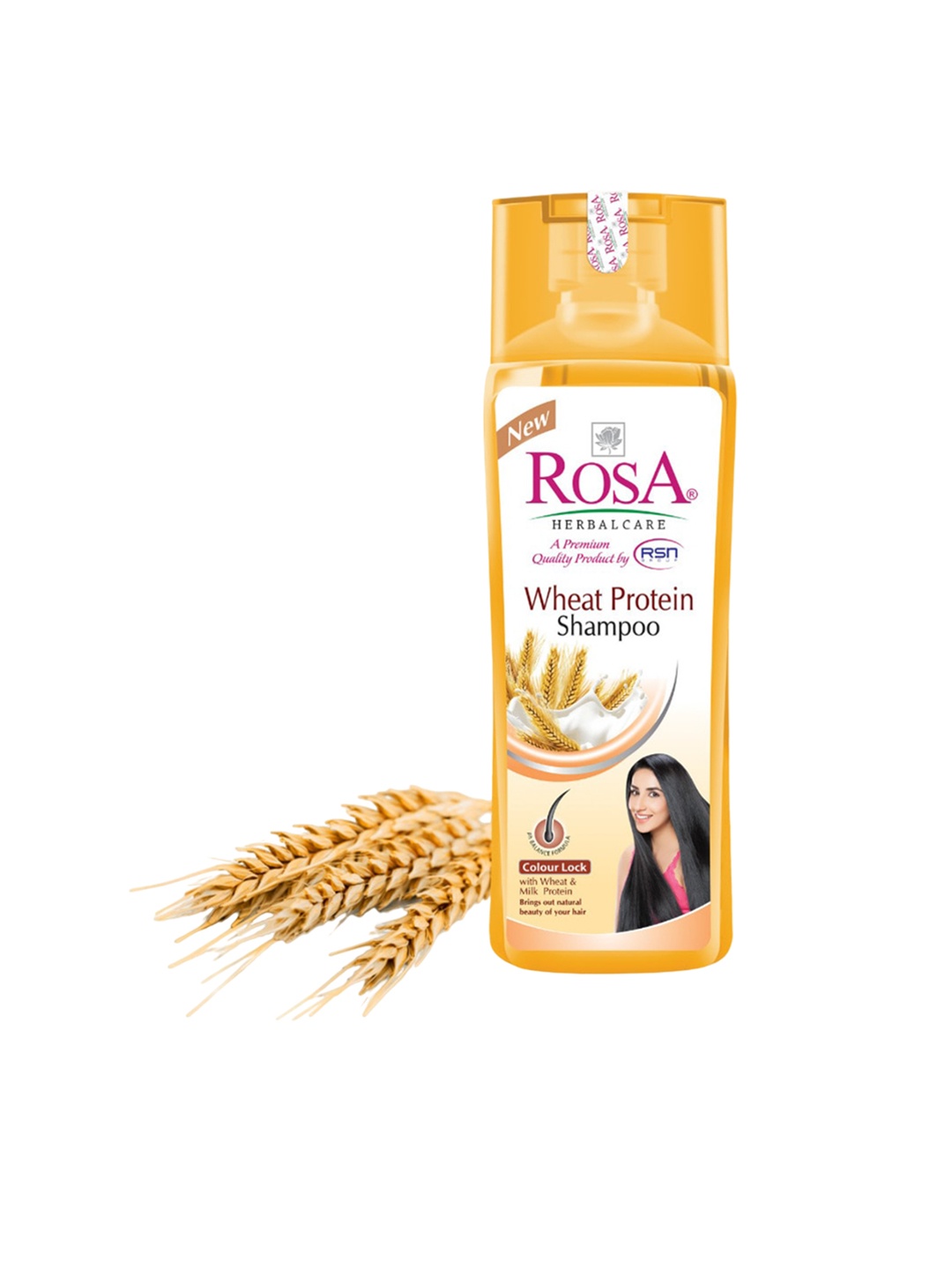 

ROSA Wheat Protein Shampoo With Milk Proteins - 1000ml, Turquoise blue