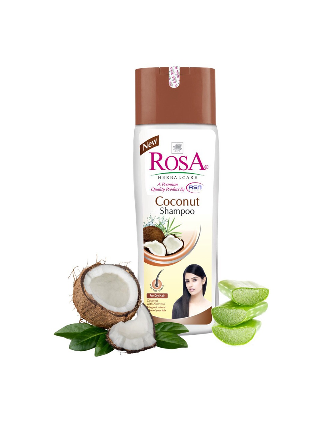 

ROSA Herbal Coconut Shampoo with Aloe Vera - 1 L, Cream