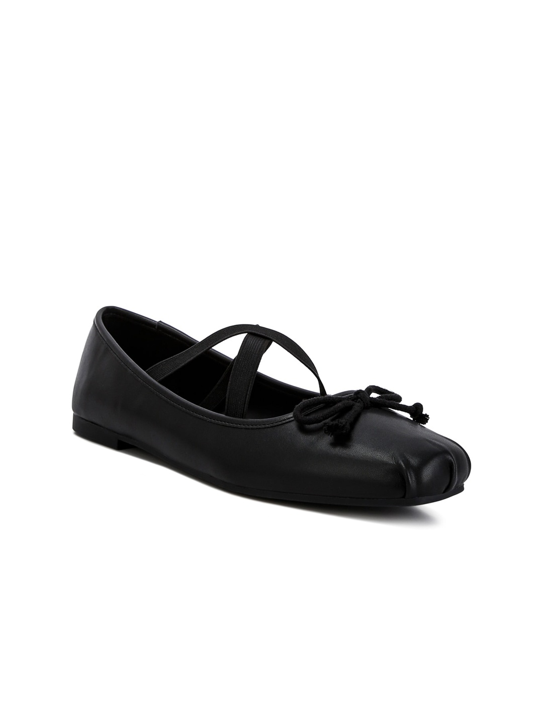 

London Rag Round Toe Ballerinas, Black