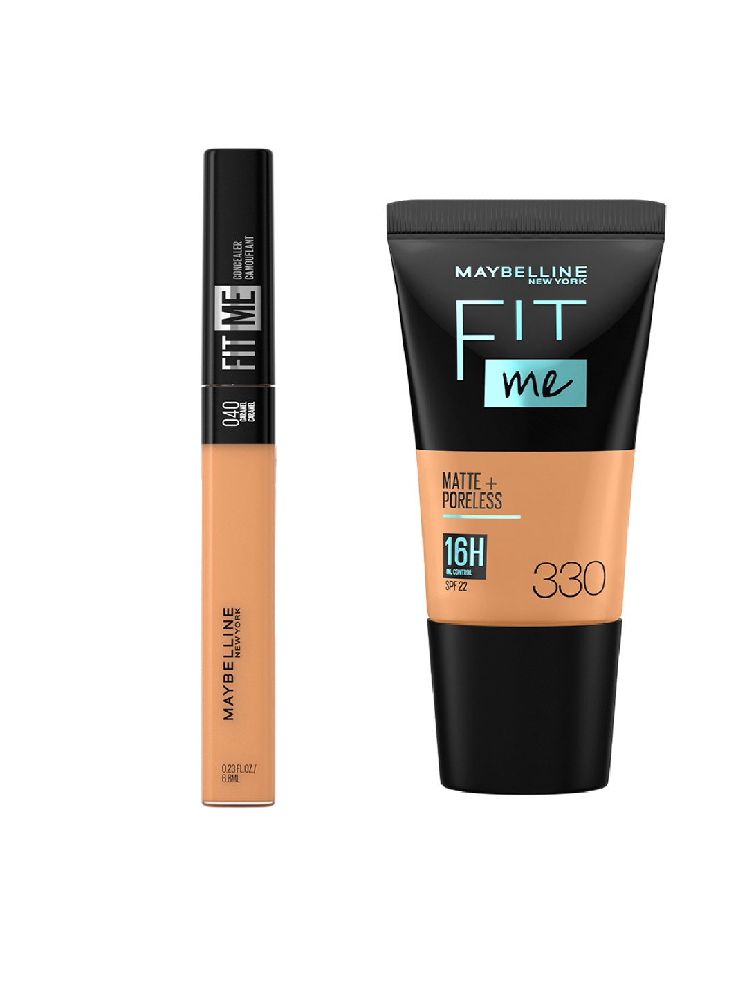 

Maybelline Set of New York Fit Me Matte+Poreless Foundation-330 + Concealer-40, Beige