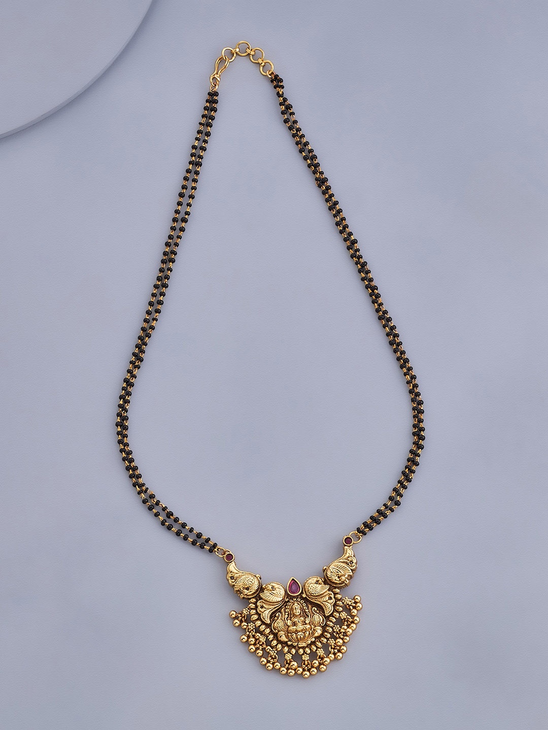 

Kushal's Fashion Jewellery Gold Plated Antique Mangalsutra