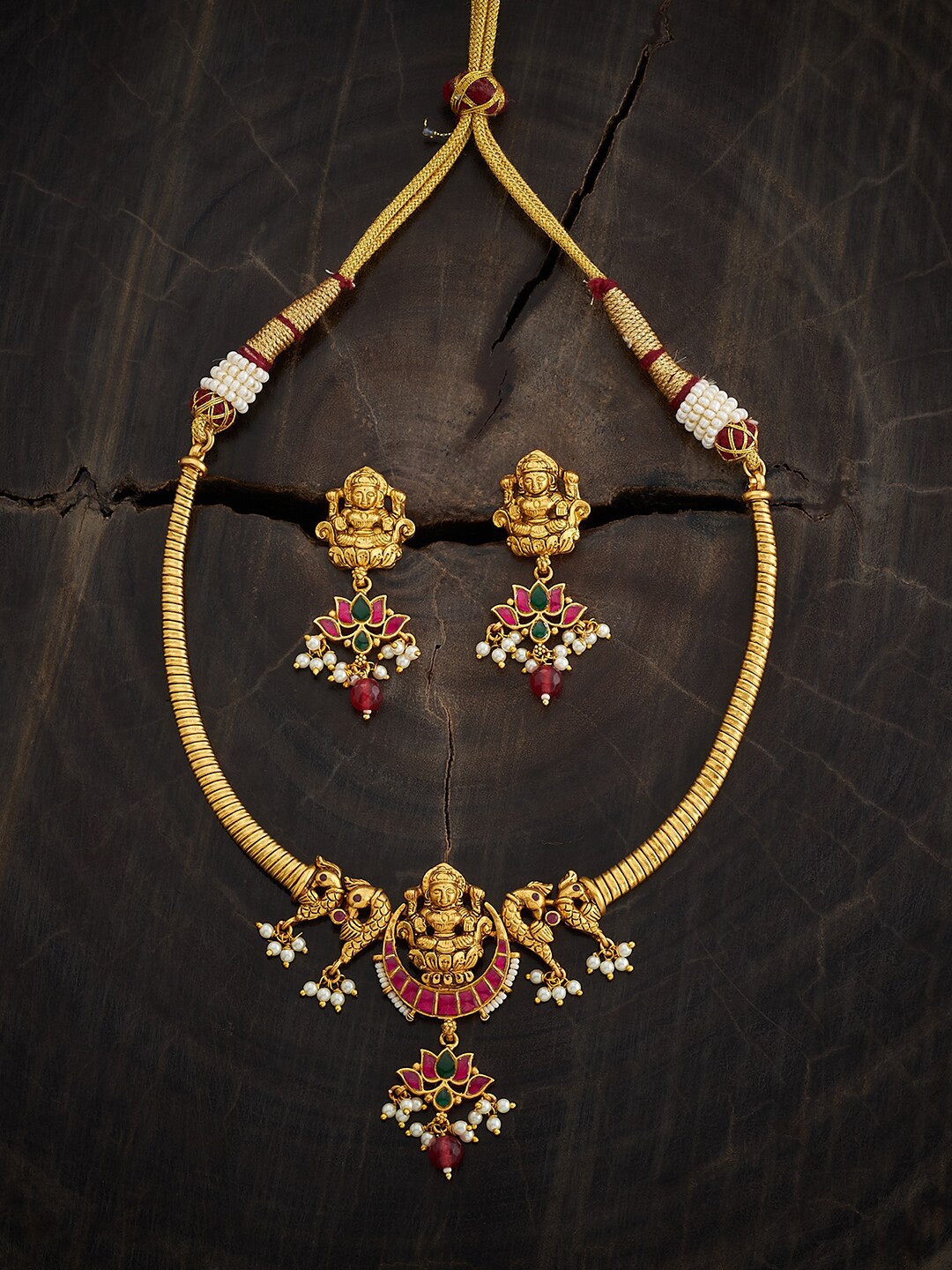 

Kushal's Fashion Jewellery Gold Plated Artificial Beads Jewellery Set