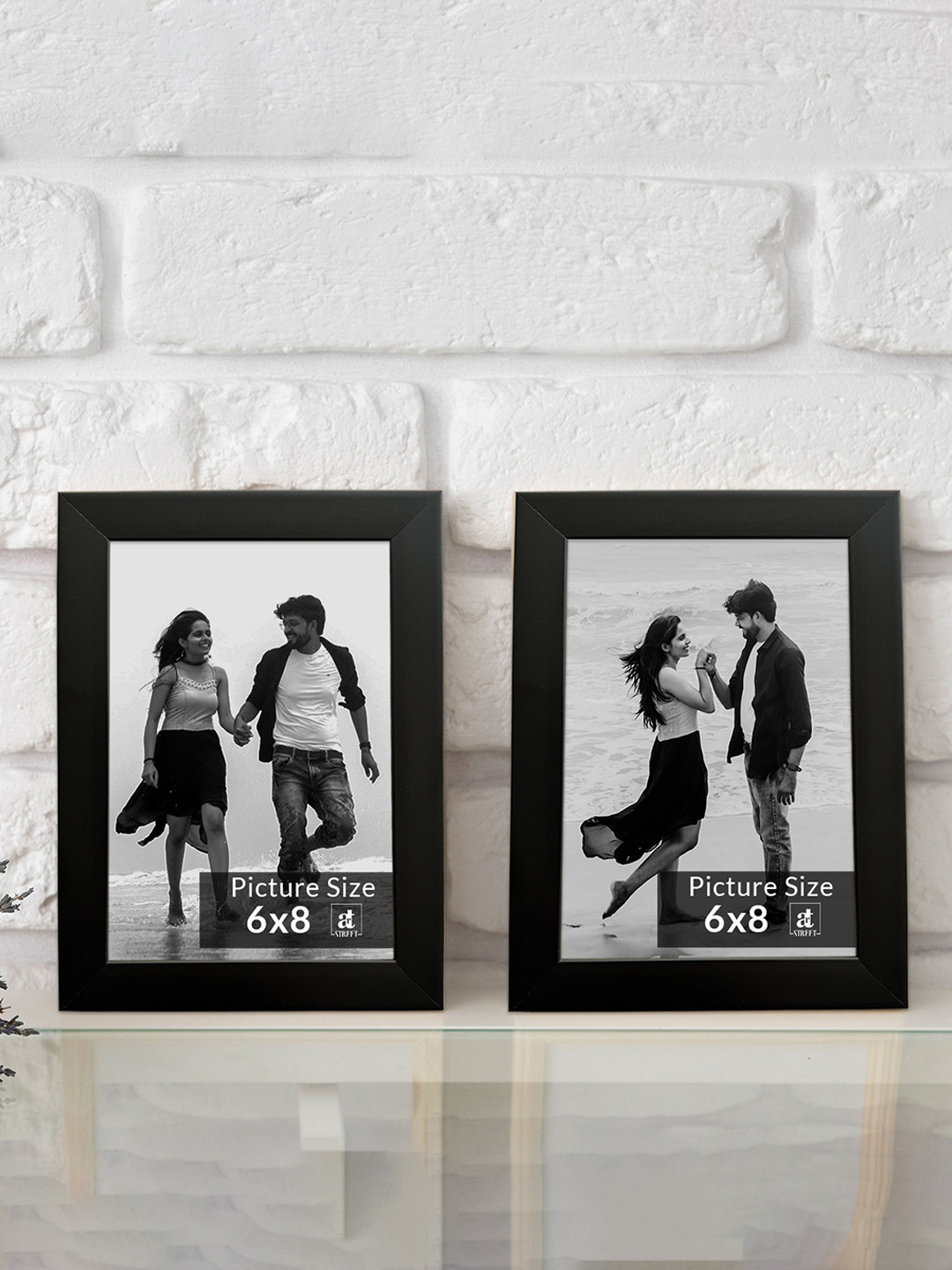 

Art Street Black Set of 2 Wooden Table Photo Frames
