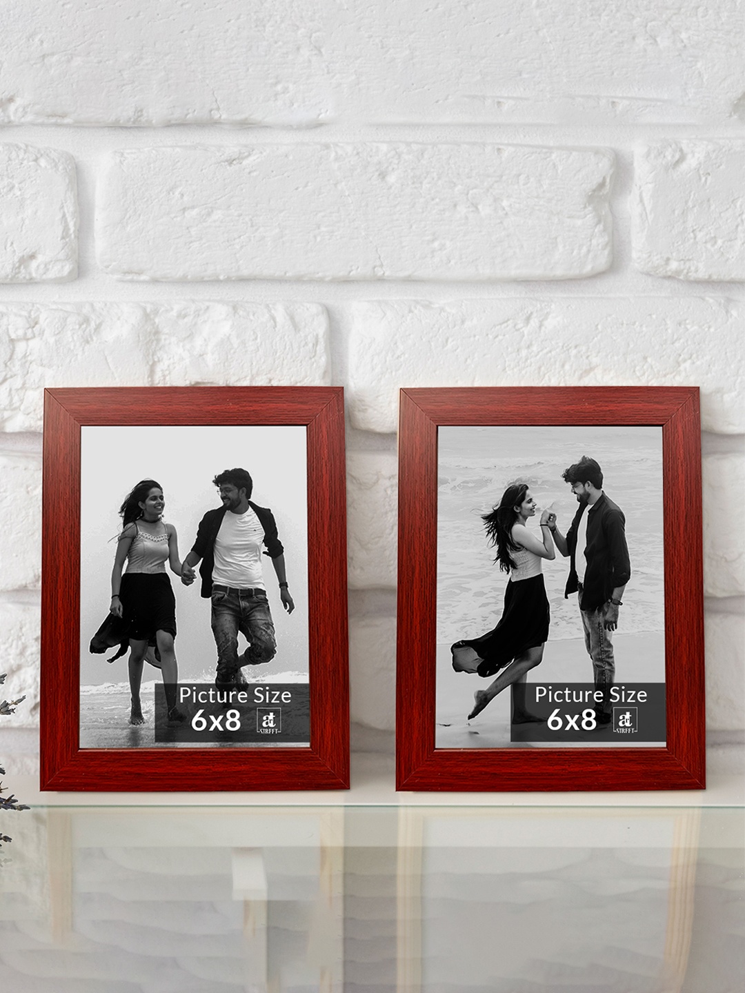 

Art Street Brown Set of 2 Wooden Table Photo Frames