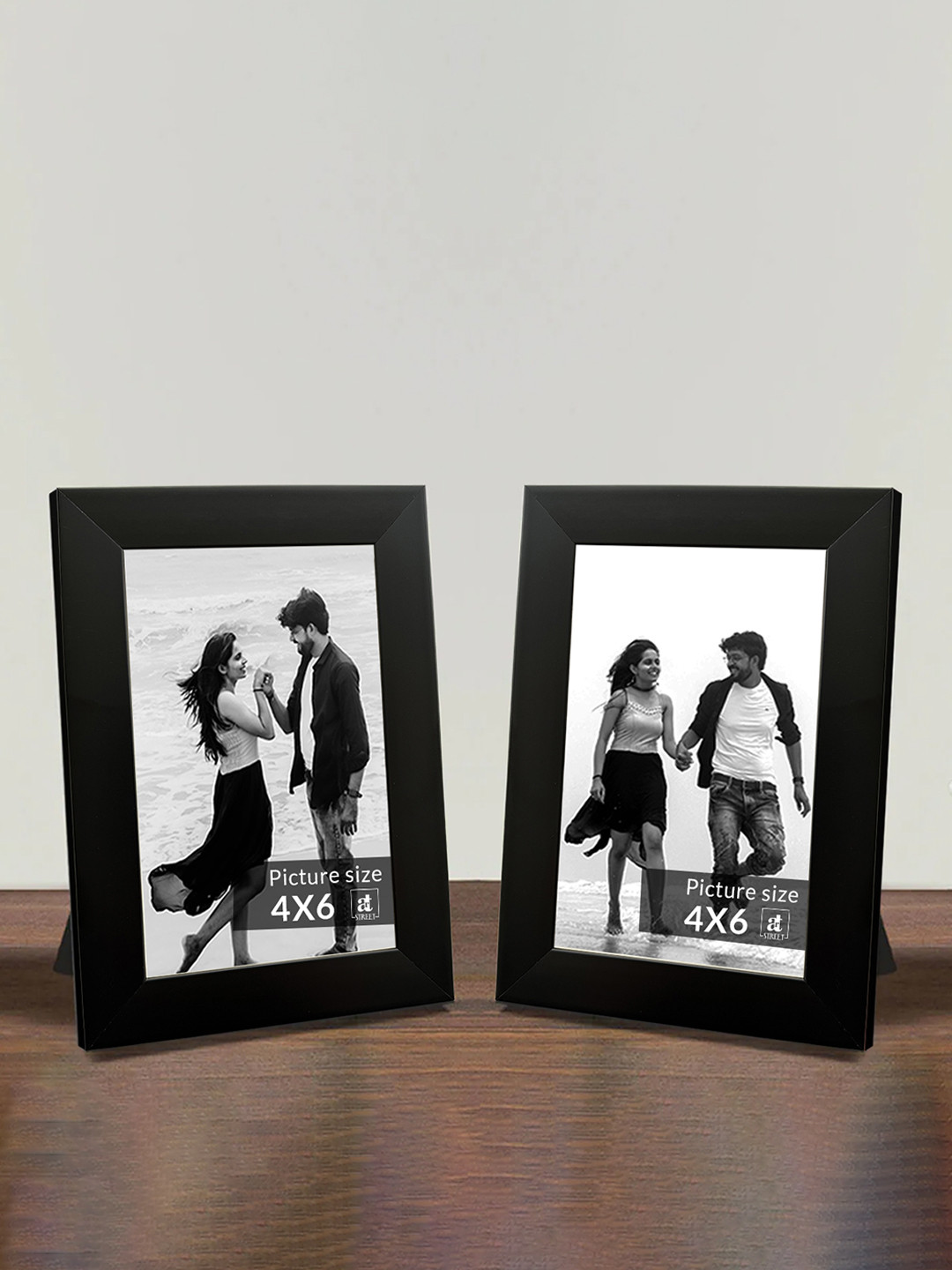 

Art Street Black 2 Pieces Wooden Table Photo Frames