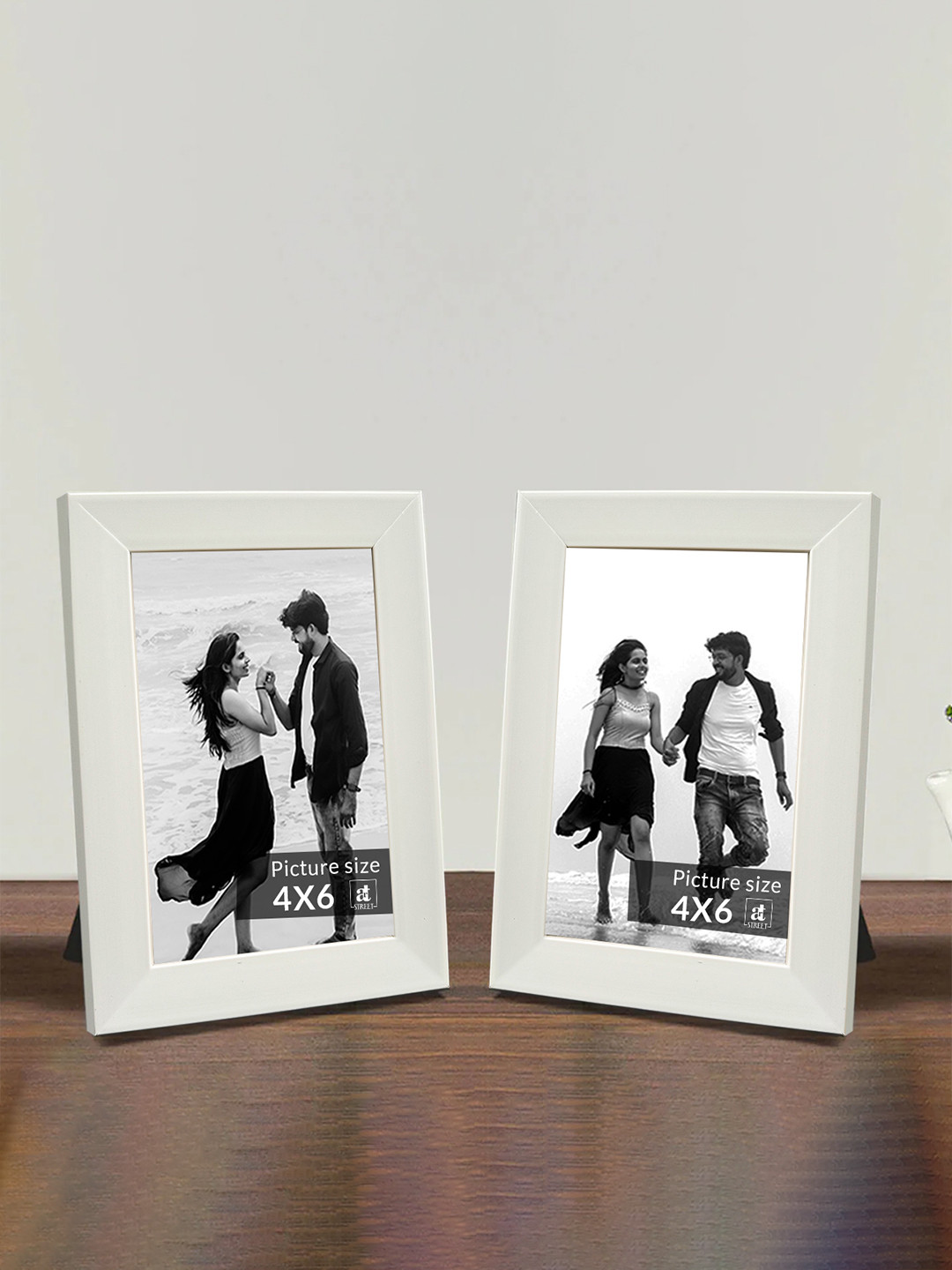 

Art Street White Set of 2 Wooden Table Photo Frames