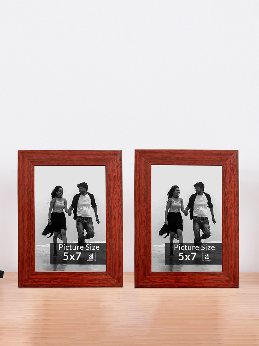 

Art Street Brown & Black Set of 2 Wooden Table Photo Frames