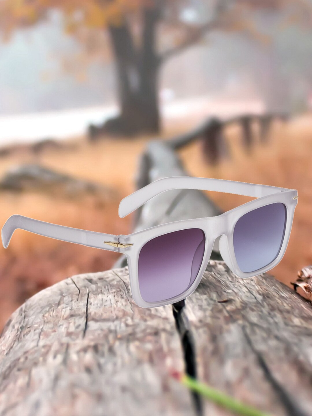 

Swiss Design Unisex Wayfarer Sunglasses with UV Protected Lens SDSG-09-GY, Purple