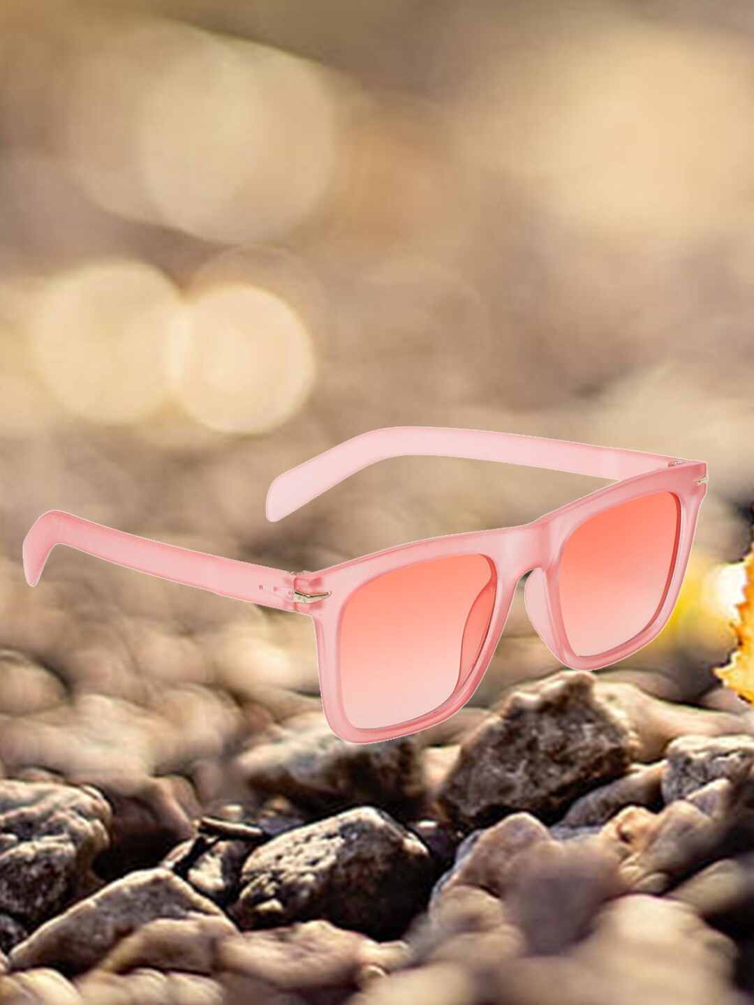 

Swiss Design Unisex Wayfarer Sunglasses with UV Protected Lens SDSG-09-RD, Pink