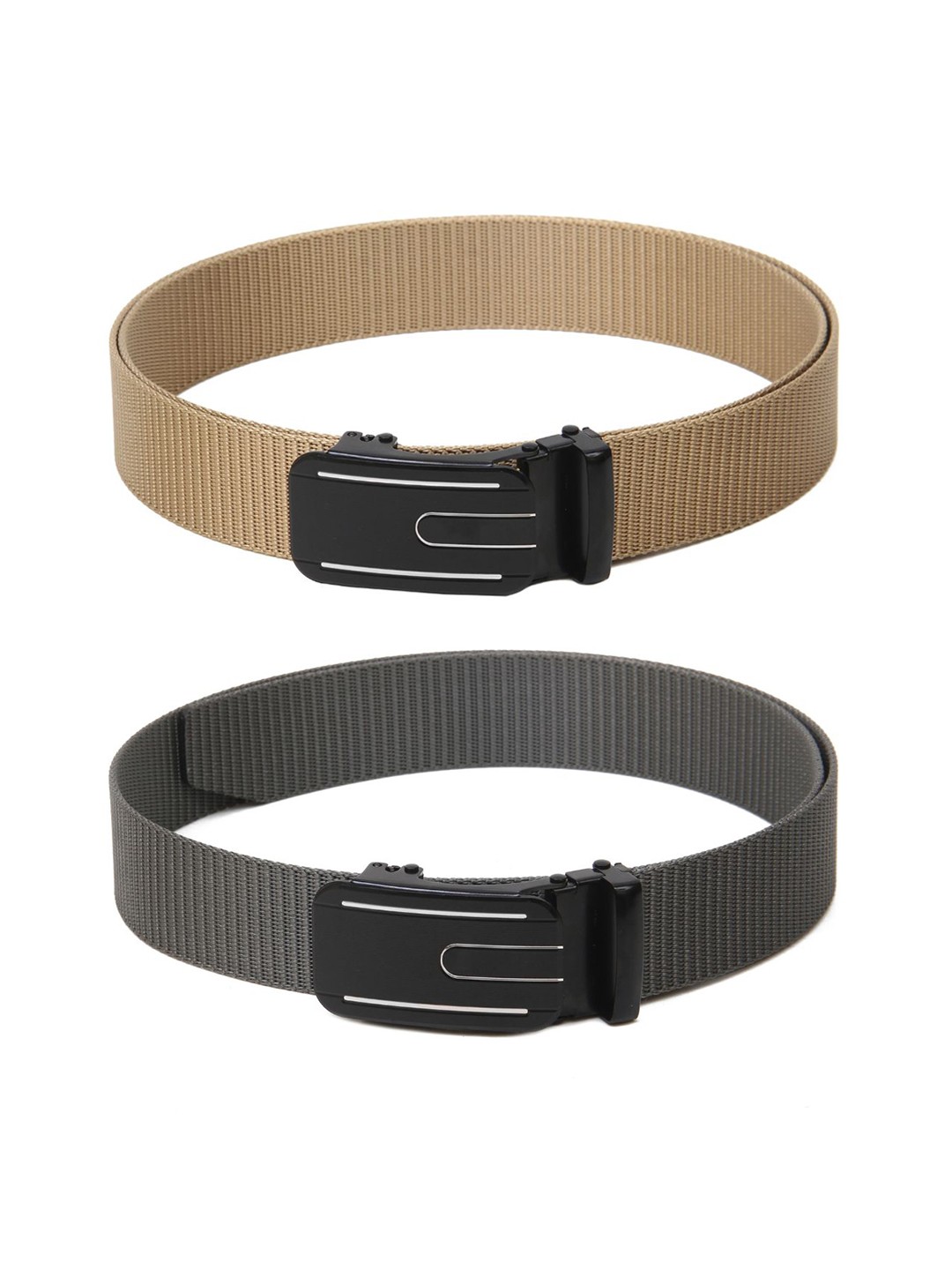 

Calvadoss Girls Set of 2 Textured Belt, Beige