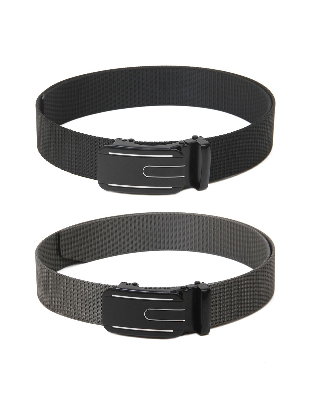 

Calvadoss Girls Set of 2 Textured Belt, Black