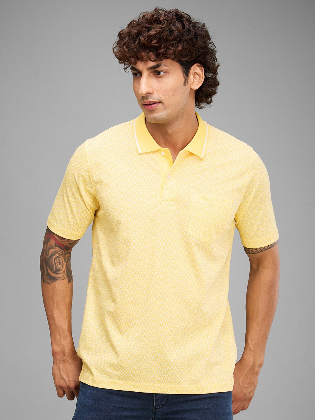 

ColorPlus Polo Collar Cotton T-shirt, Yellow
