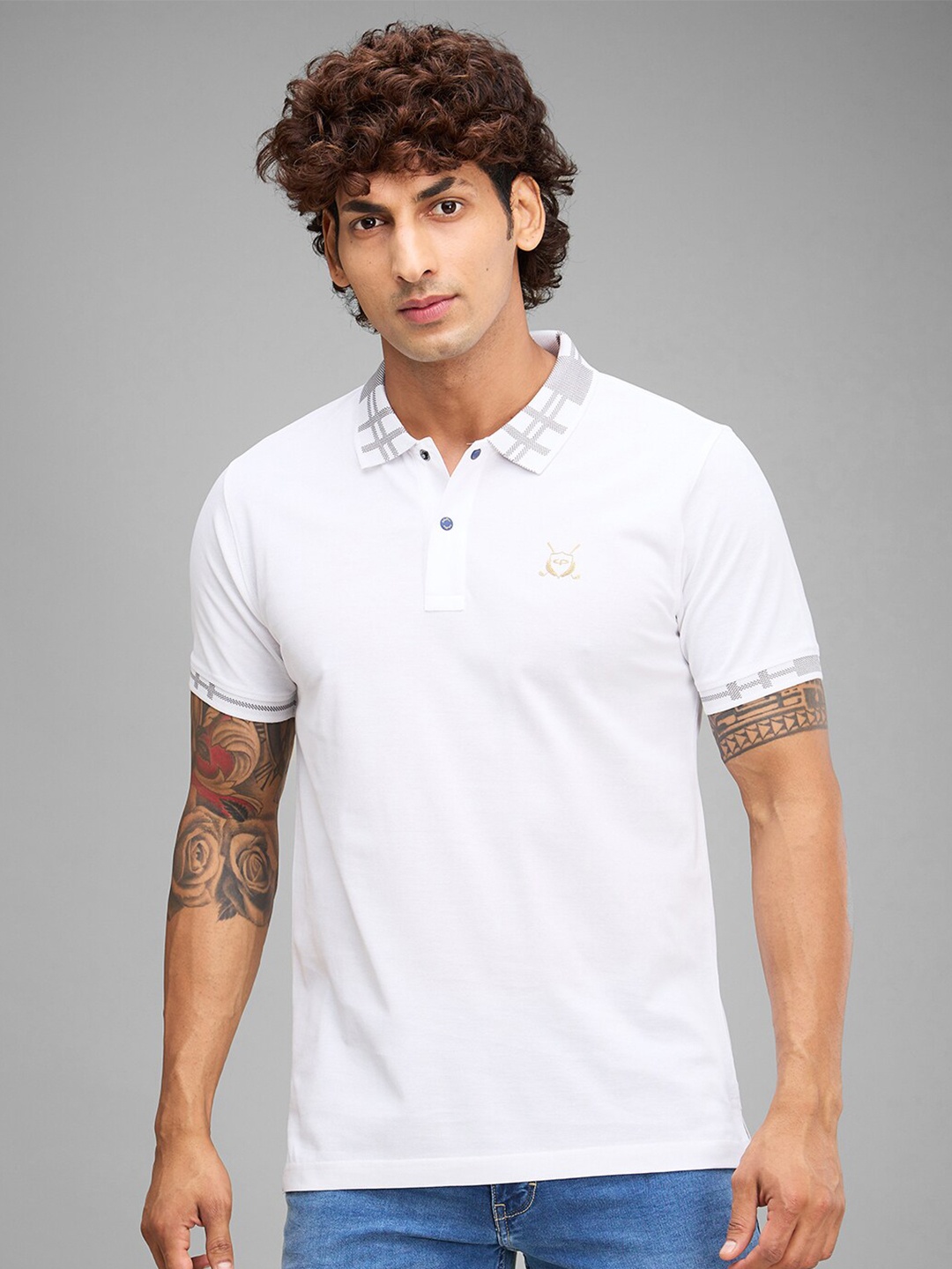 

ColorPlus Cotton Polo Collar T-shirt, White