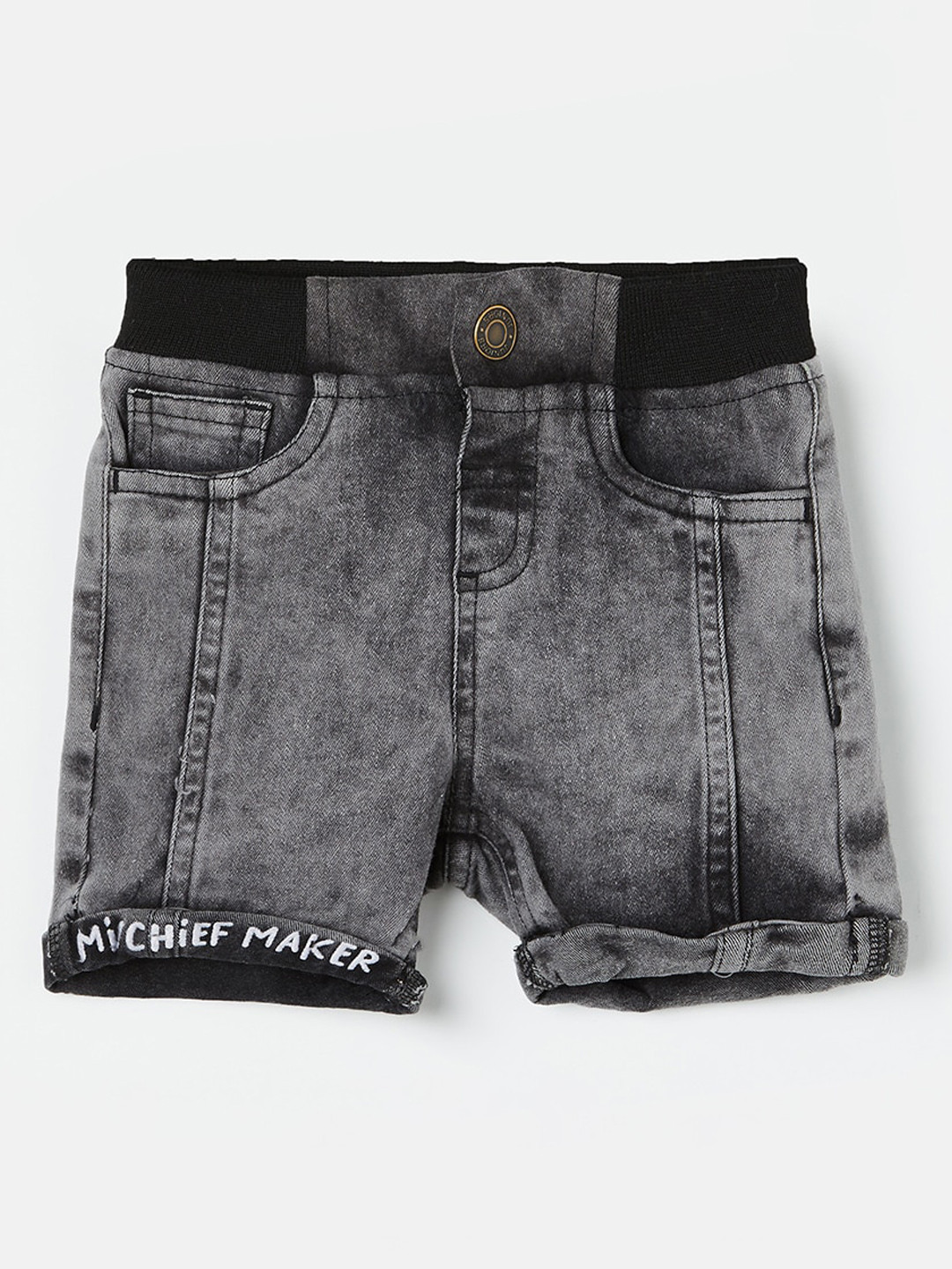 

Juniors by Lifestyle Infant Boys Washed Denim Shorts, Charcoal