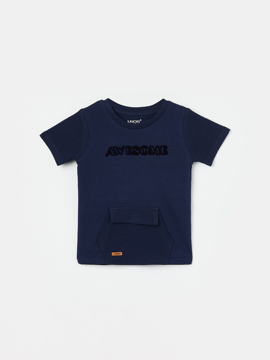 

Juniors by Lifestyle Infants Typography Printed Round Neck Cotton T-shirt, Blue