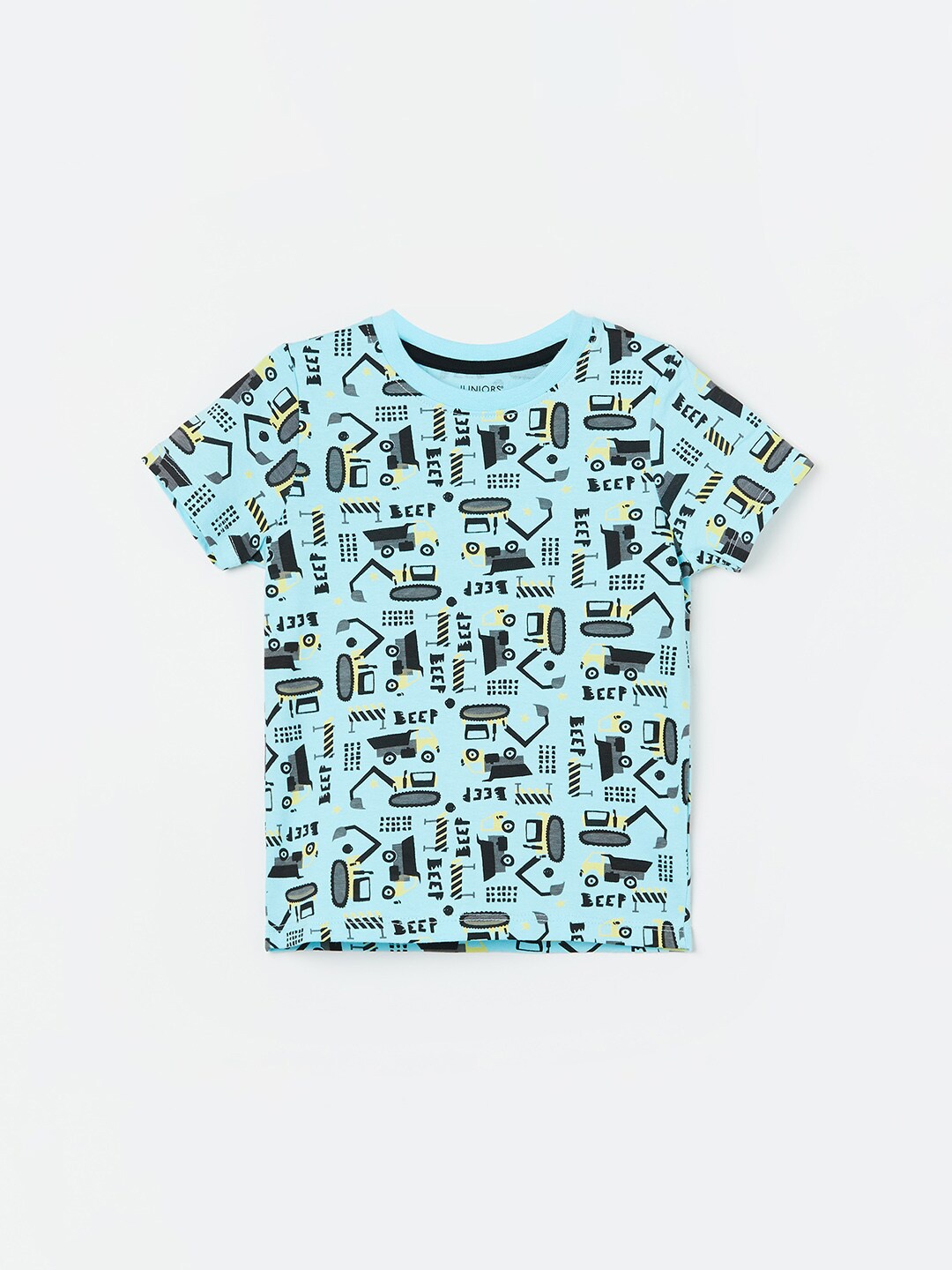 

Juniors by Lifestyle Infants Graphic Printed Round Neck Cotton T-shirt, Blue