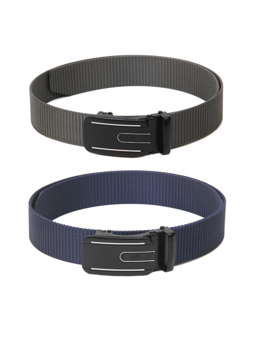 

Calvadoss Men Set Of 2 Belt, Grey