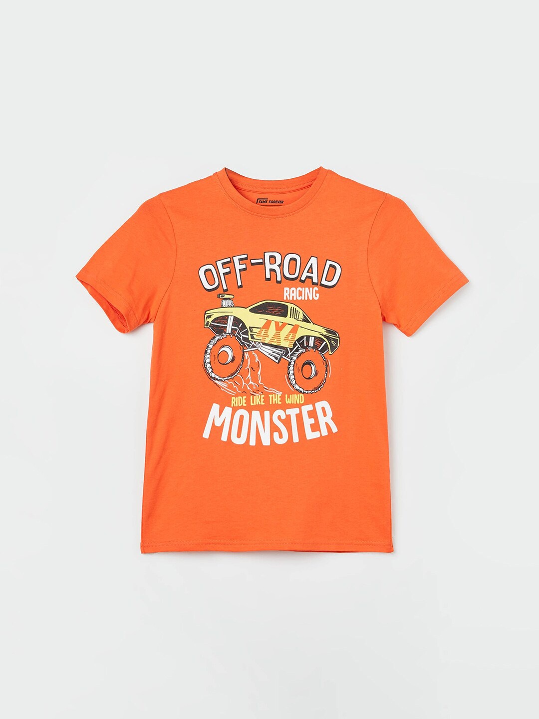 

Fame Forever by Lifestyle Boys Monster Truck T Shirt, Orange