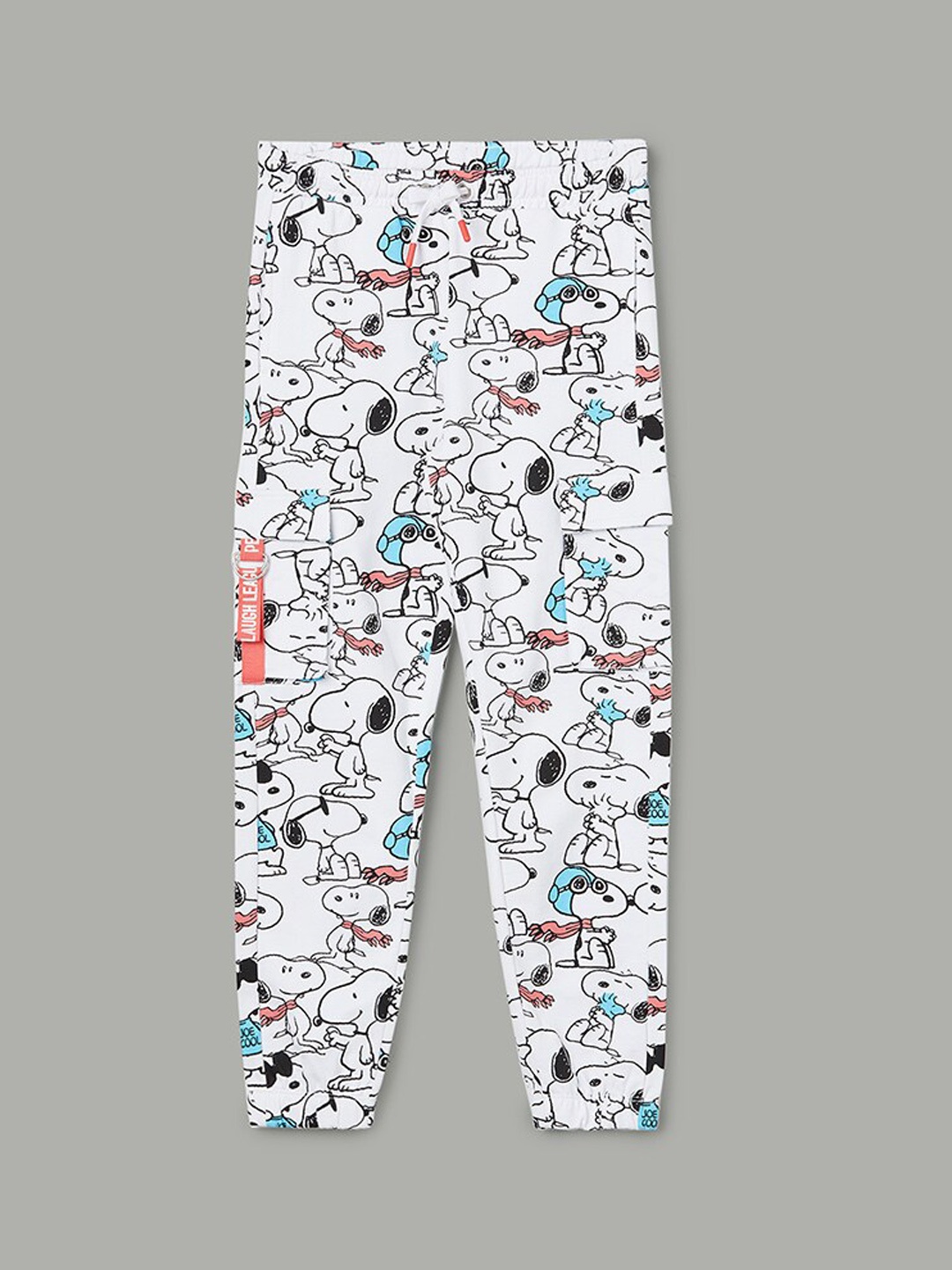 

Fame Forever by Lifestyle Girls Snoopy Printed Cotton Mid Rise Track Pants, White