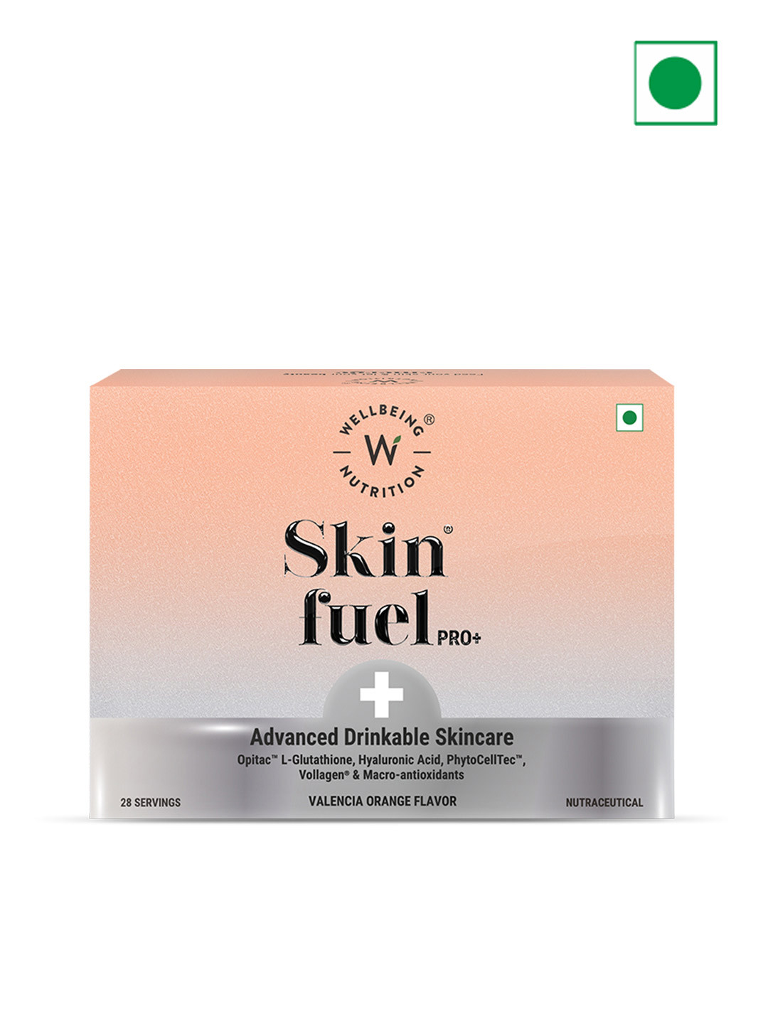 

Wellbeing Nutrition Skin Fuel Pro+ - 28 Servings - Valencia Orange, Na