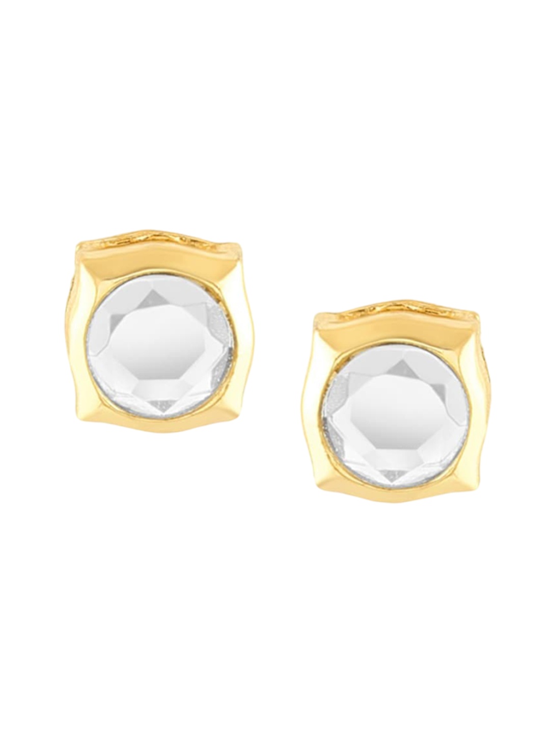 

Krelin Artificial Stones Stainless Steel Studs Earrings, Gold