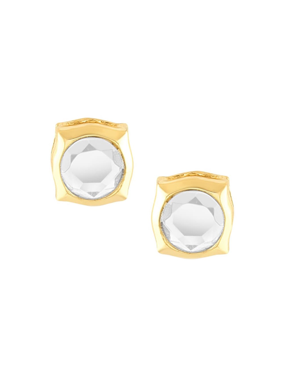

FIMBUL Gold-Plated Stainless Steel Square Stud Earrings