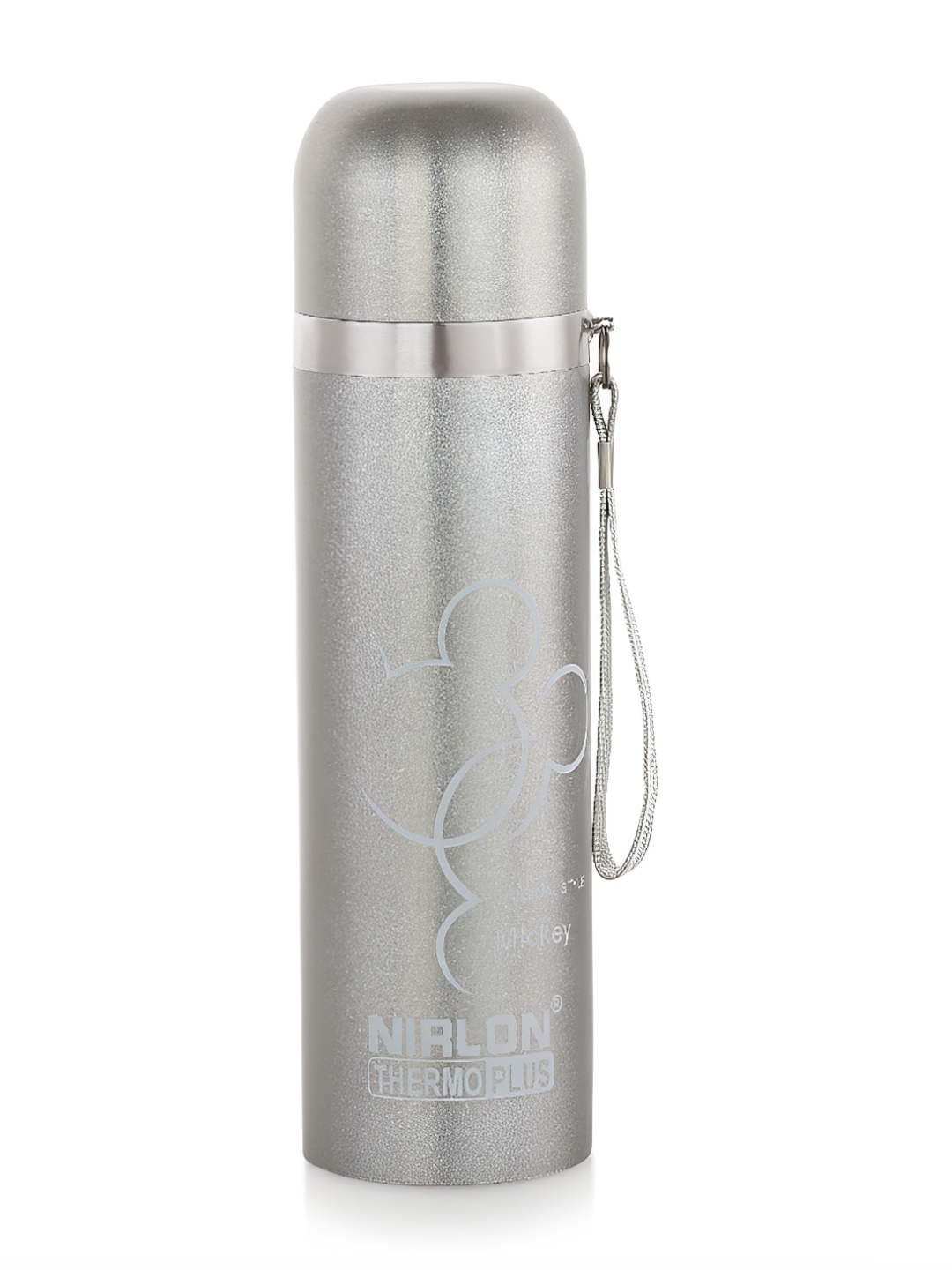 

NIRLON Silver-Toned Stainless Steel Flask Water Bottle 500 ml