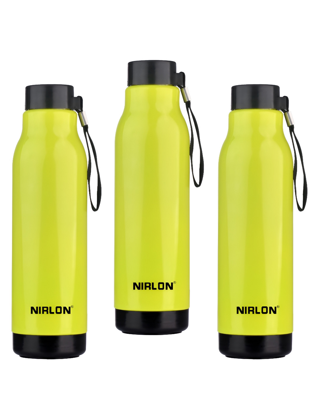 

NIRLON Green 3 Pieces Stainless Steel Water Bottle 480 ml Each