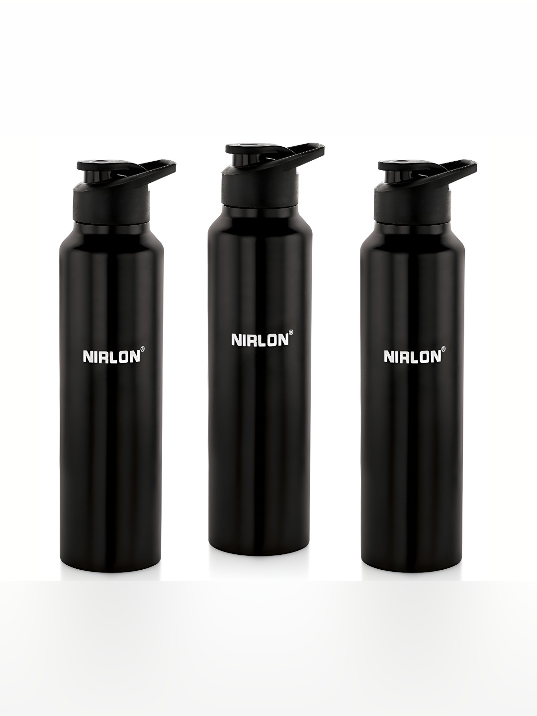 

NIRLON Black 3 Pieces Stainless Steel Solid Water Bottle 750ml