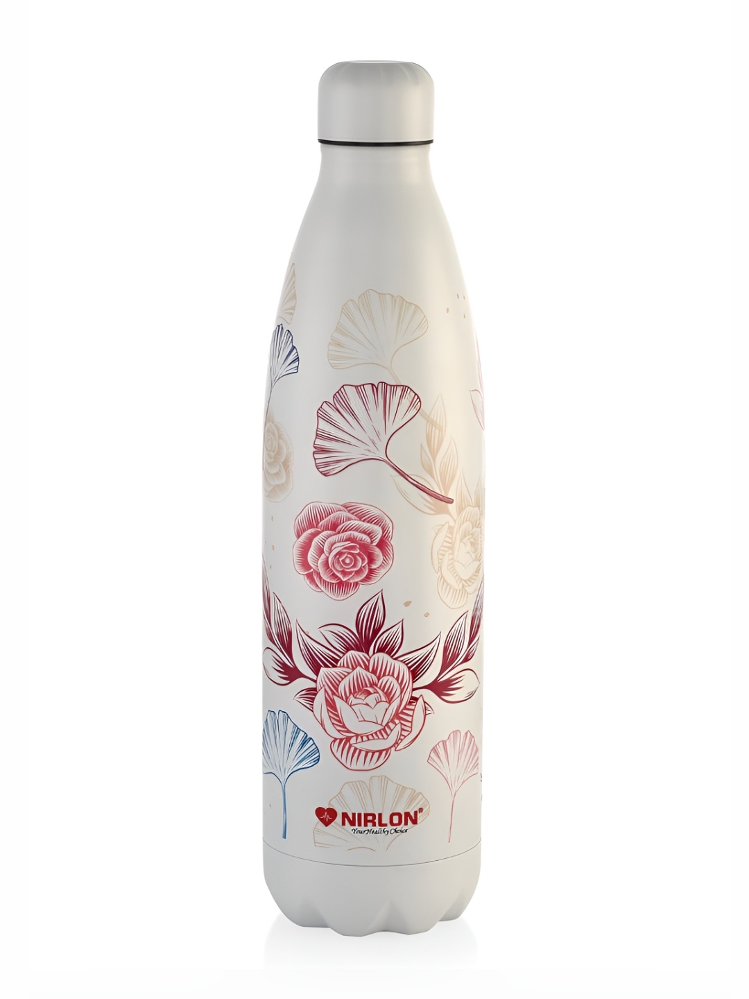 

NIRLON White & Pink Single Stainless Steel Water Bottle 1000 ml