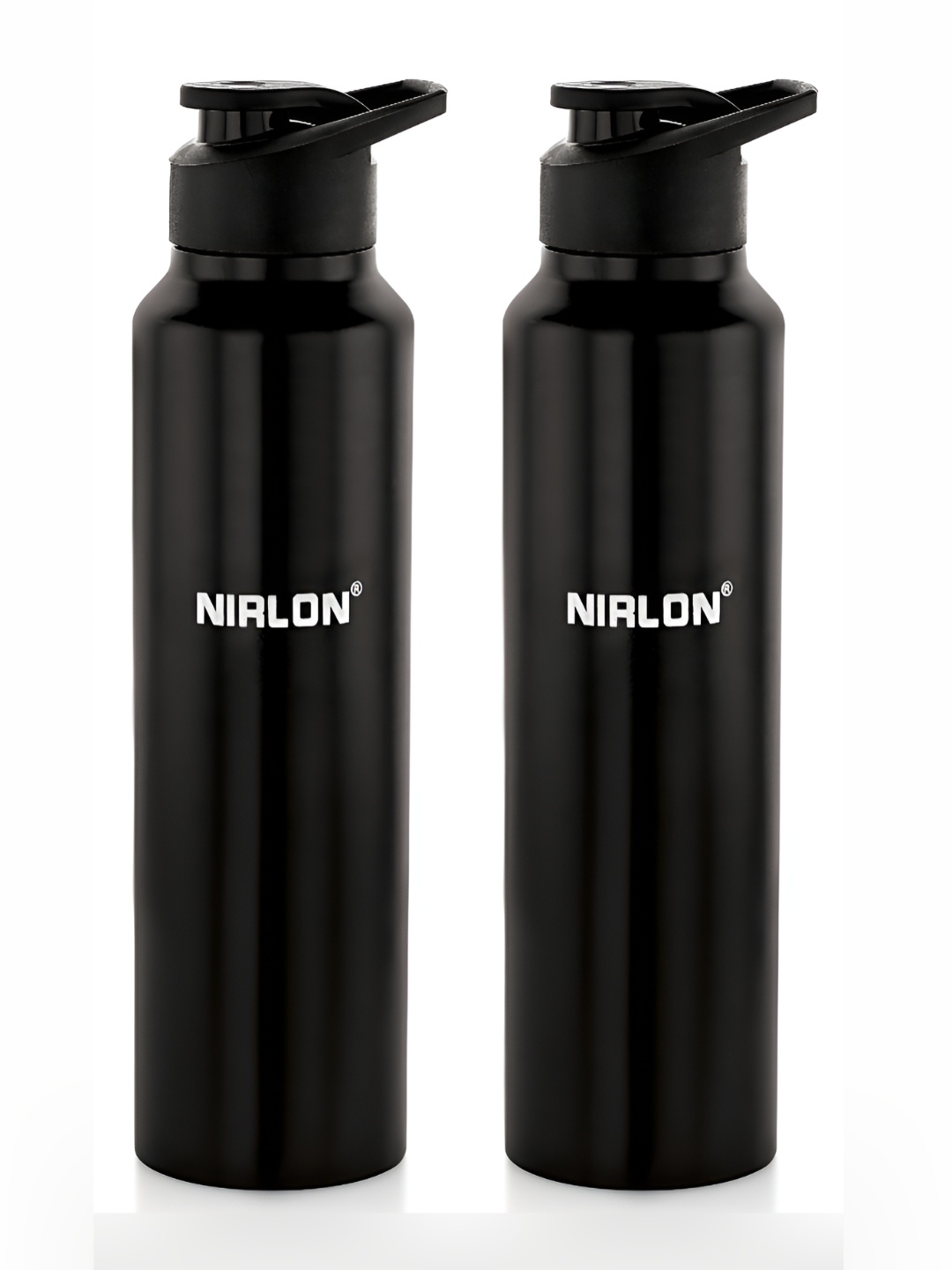 

NIRLON Black 2 Pieces Stainless Steel Water Bottle 1 L