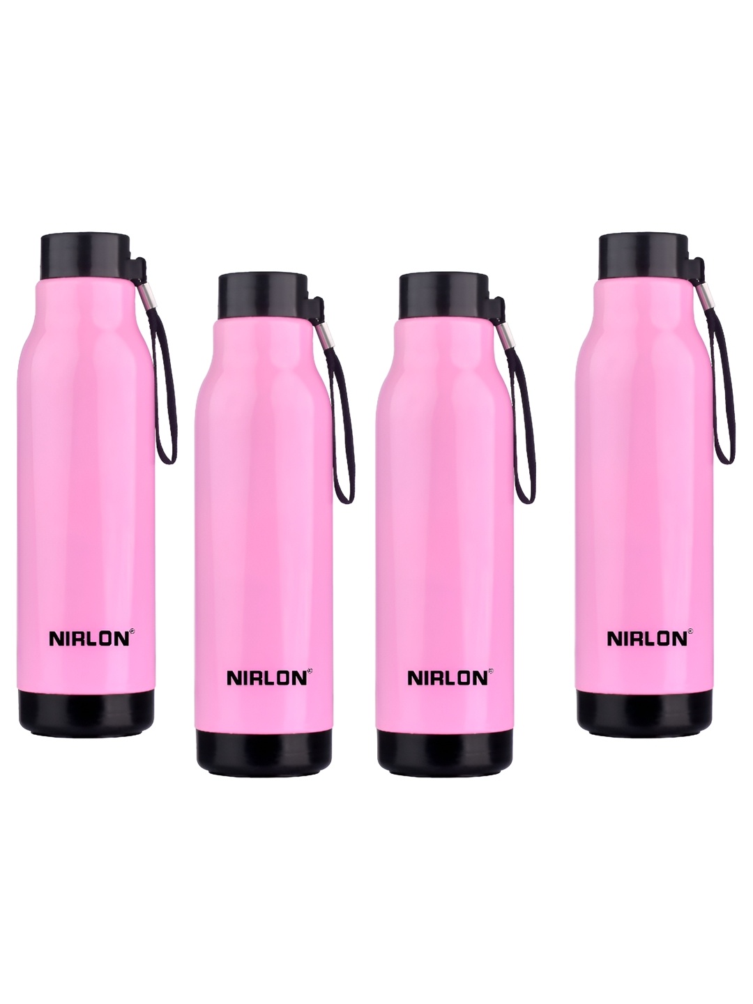 

NIRLON Pink 4 Pcs Stainless Steel Water Bottle 480 ml