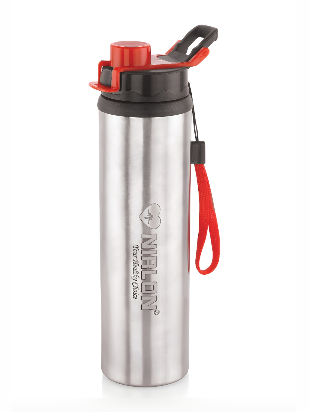

NIRLON Silver-Toned Stainless Steel Solid Water Bottle 900ml