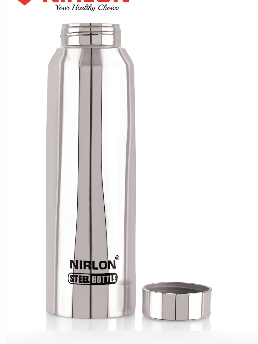 

NIRLON Silver-Toned Single Wall Vacuum Stainless Steel Water Bottle 1L