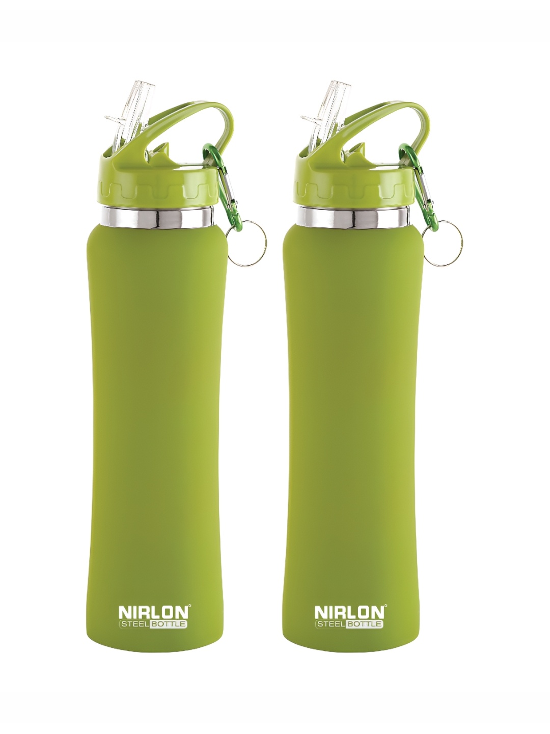 

NIRLON Green 2 Pieces Stainless Steel Solid Water Bottle 750 ml