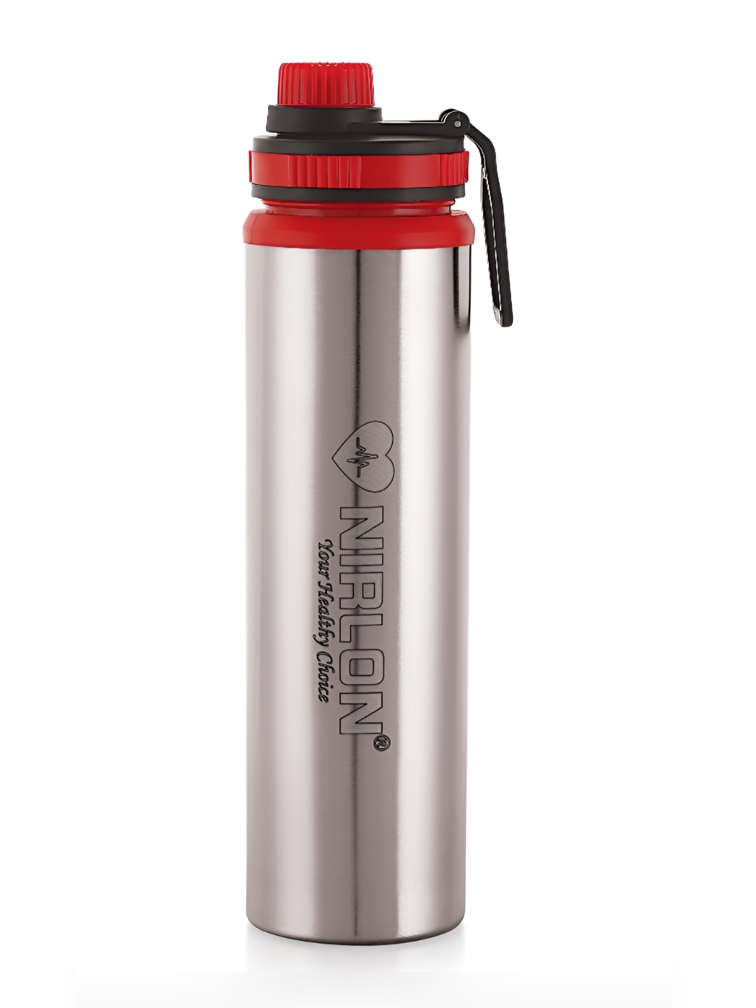 

NIRLON Silver-Toned Single Stainless Steel Solid Water Bottle 900ml