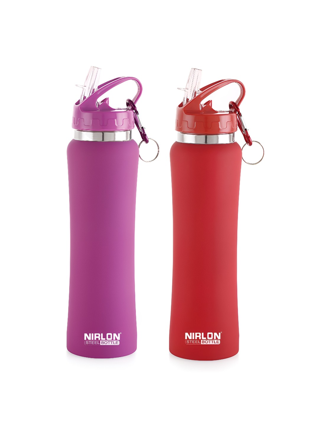 

NIRLON Purple 2 Pieces Stainless Steel Water Bottles 750 ml Each