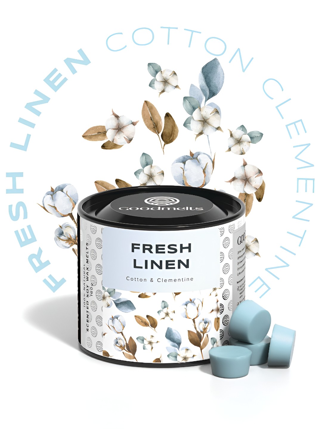 

GoodMelts Fresh Linen Scented Soy Wax Melts, Blue