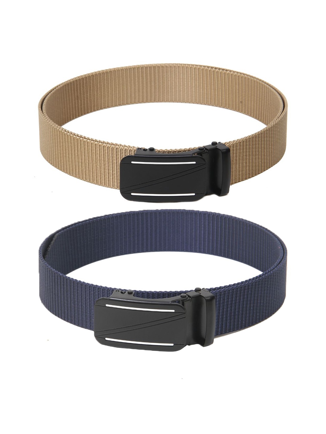 

Calvadoss Boys Set of 2 Textured Belts, Beige