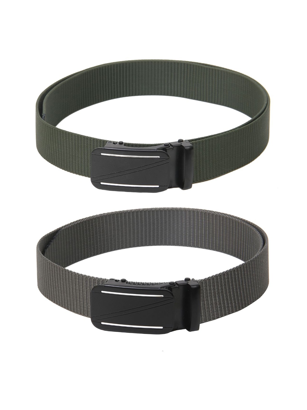 

Calvadoss Girls Textured Set Of 2 Belts, Green