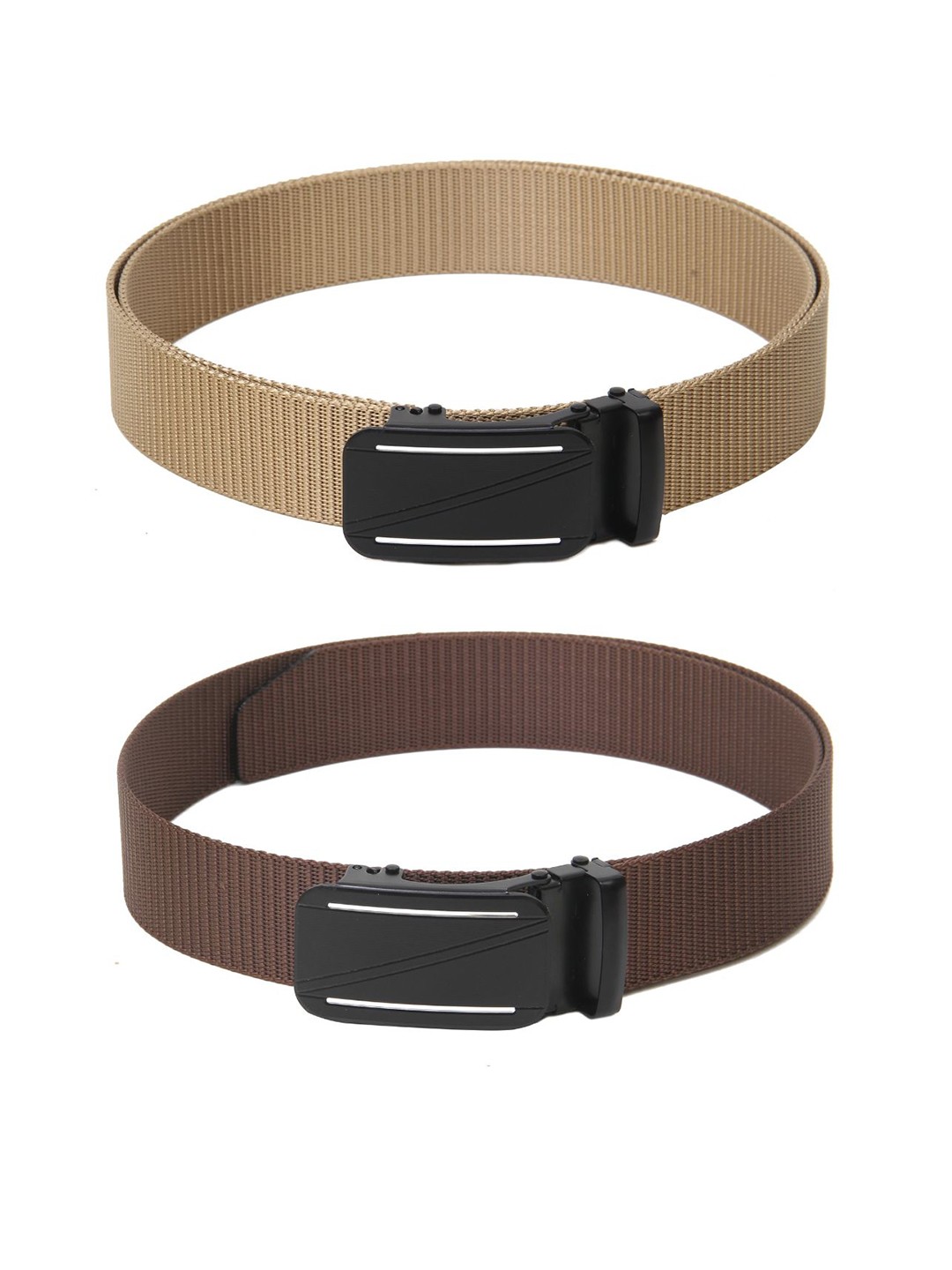 

Calvadoss Girls Set Of 2 Textured Belt, Beige