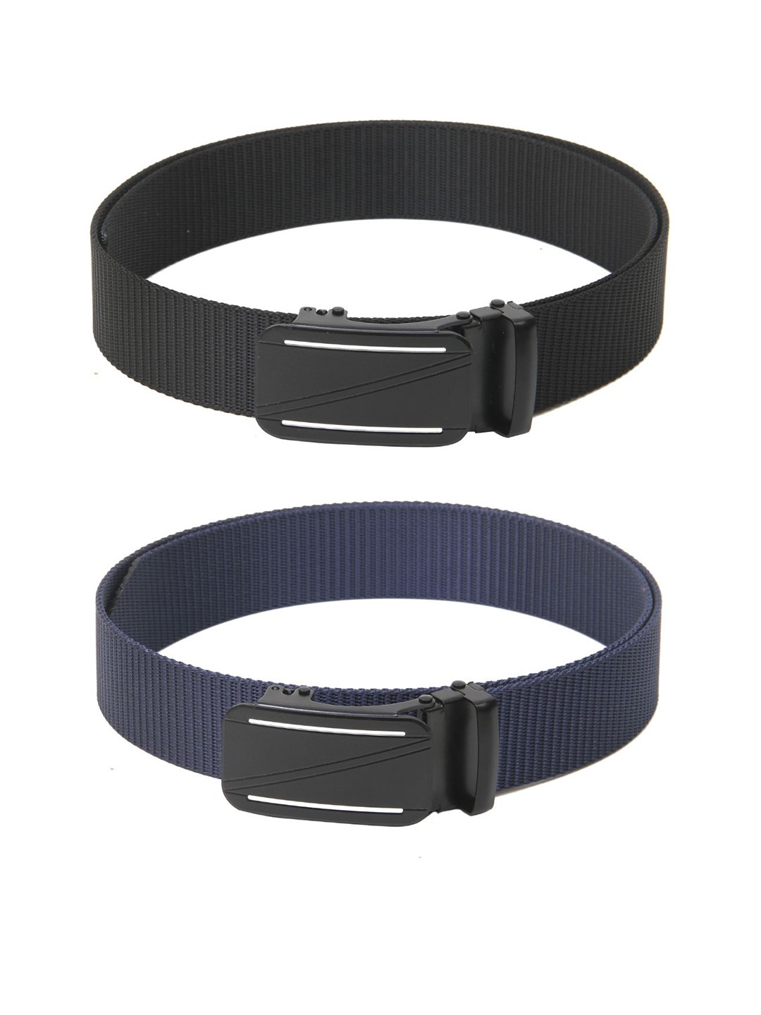 

Calvadoss Girls Set Of 2 Textured Wide Belts, Black