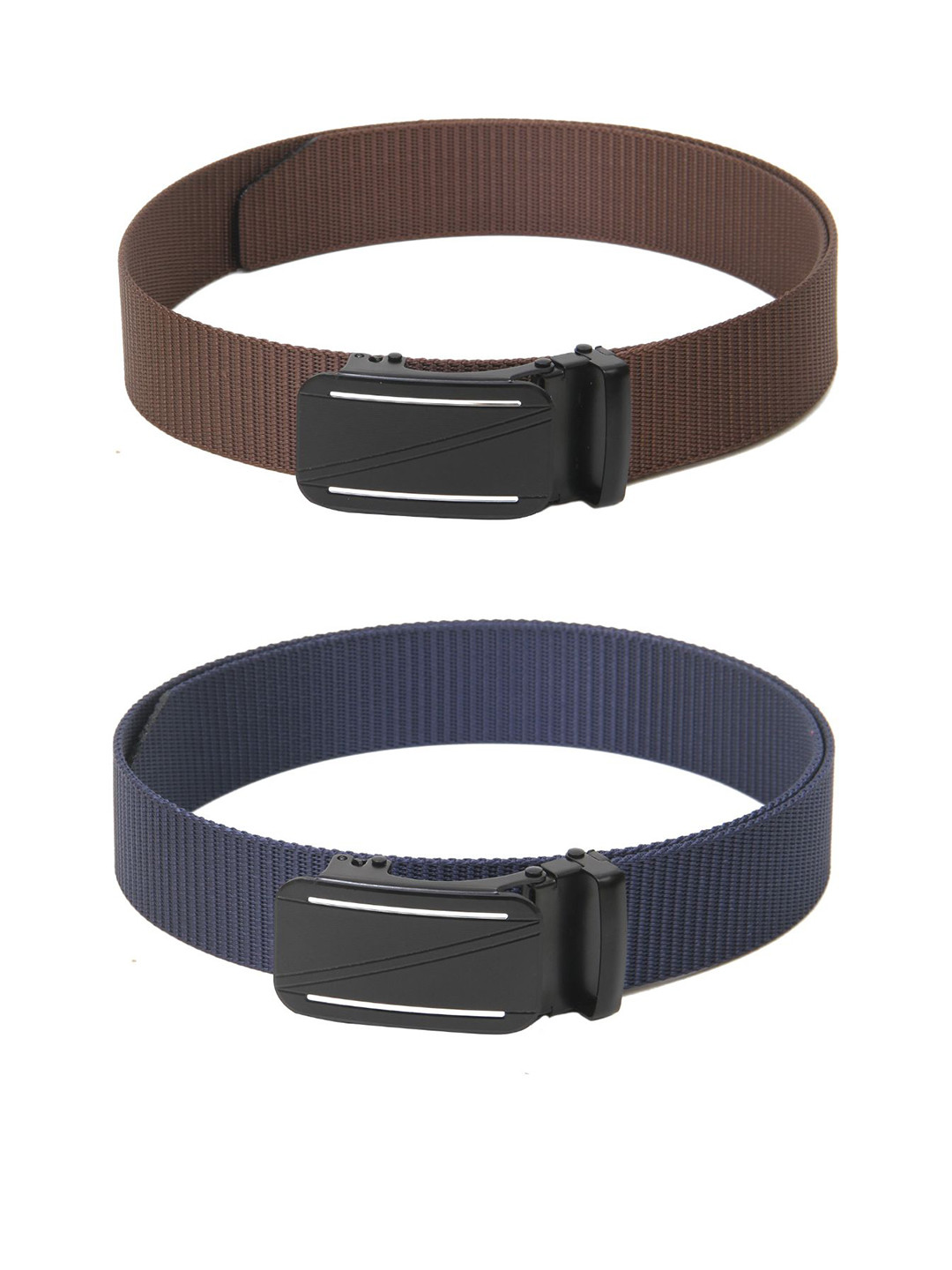 

Calvadoss Girls Set Of 2 Textured Canvas Belt, Brown