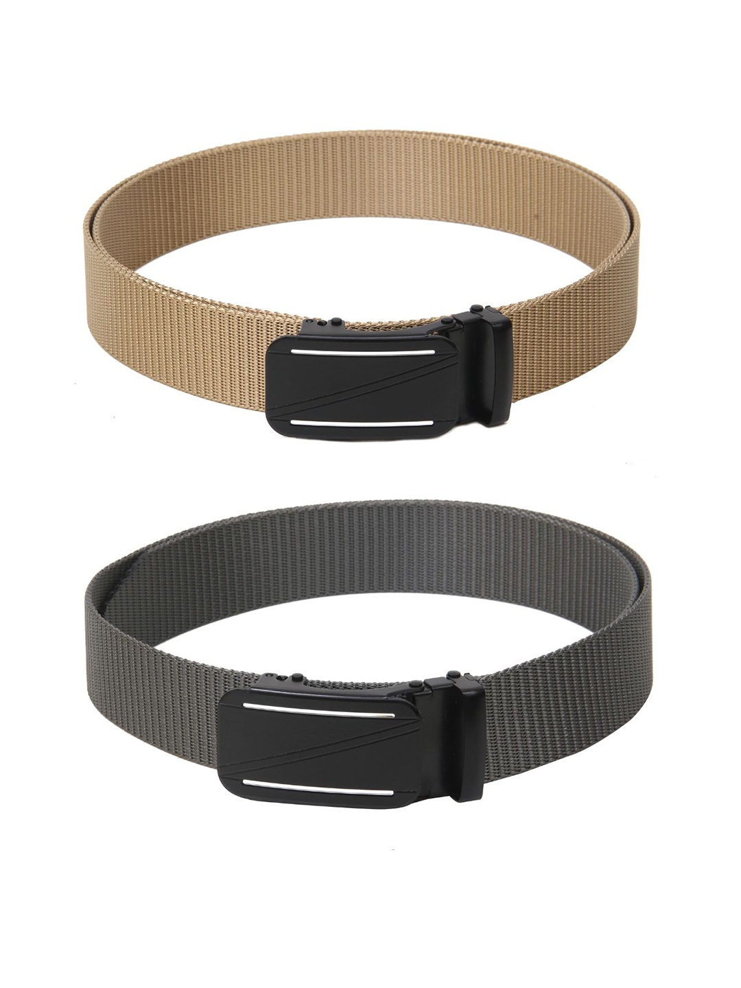 

Calvadoss Girls Set of 2 Textured Belts, Beige