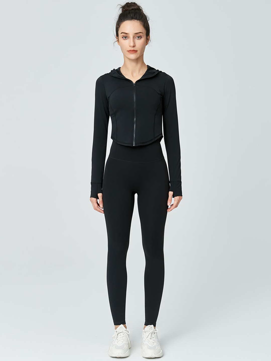 

JC Collection Lightweight Hooded Sporty Jacket, Black