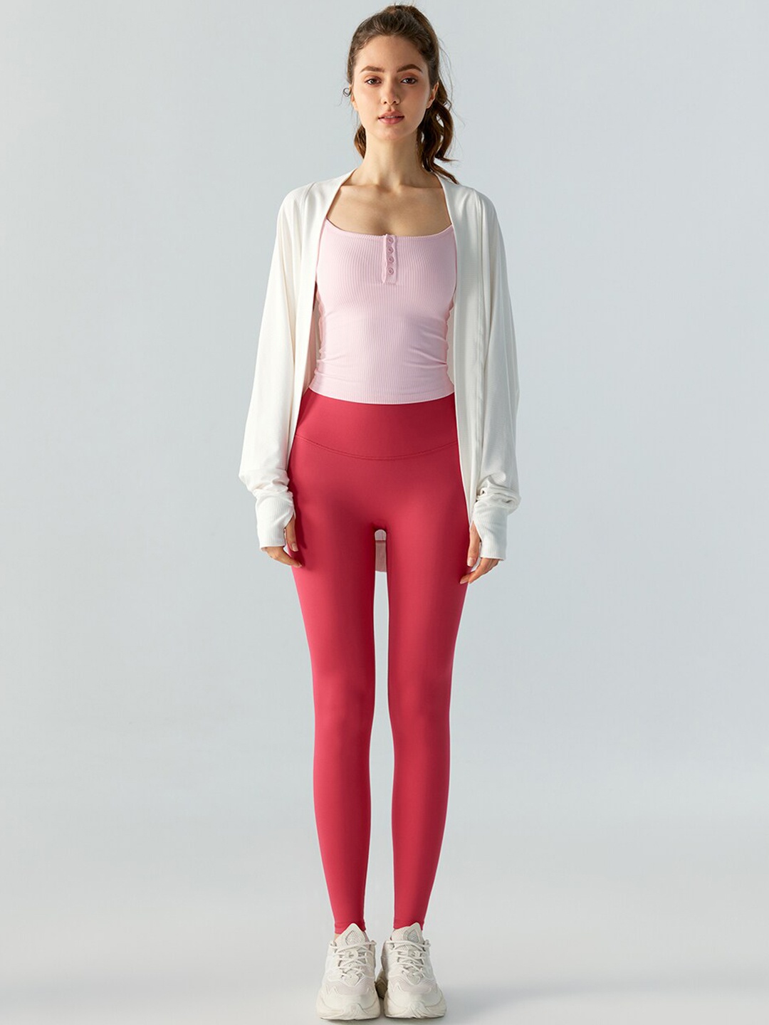 

JC Collection Lightweight Open Front Jacket, White