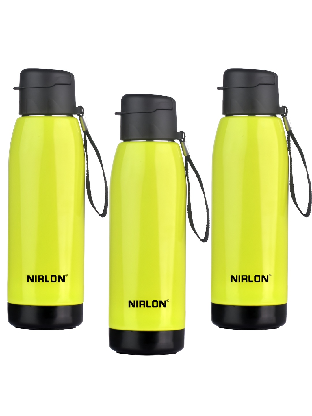 

NIRLON Green 3 Pieces Stainless Steel Water Bottles 750 ml Each