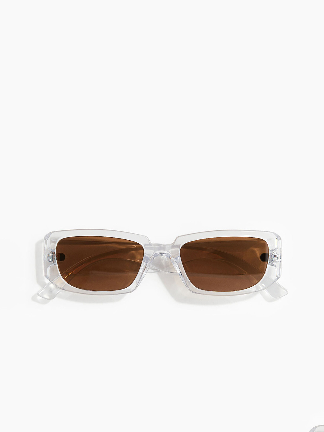 

H&M Men Oval Sunglasses, Transparent