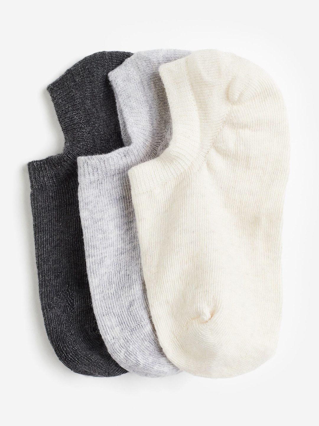 

H&M Women 3-Pack Liner Socks, Grey